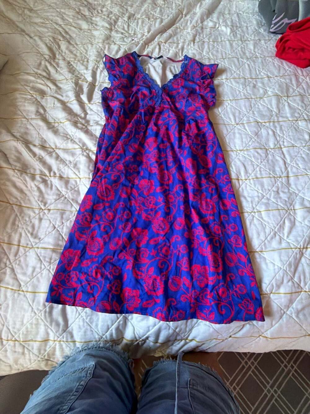 CUPSHE Bohemian Meadow Floral Mini Dress